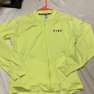 Neon yellow PINK zip up jacket
